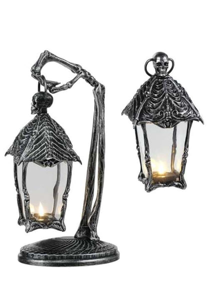 16.5-Inch Skeleton Crew Gothic Lantern Decoration - US 5358