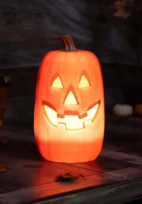 16-Inch Realistic Light Up Pumpkin Decoration - US 9879