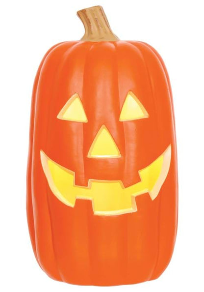 16-Inch Realistic Light Up Pumpkin Decoration - US 9879