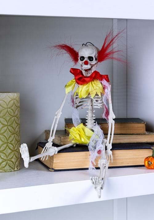 16-Inch Skeleton Clown Prop Decoration - US 3657