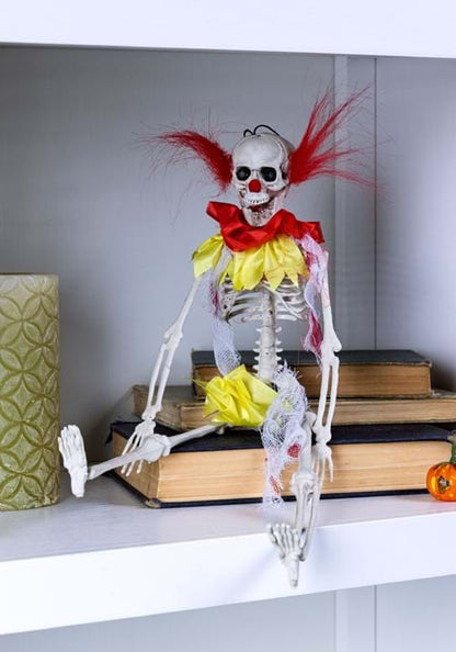 16-Inch Skeleton Clown Prop Decoration - US 3657