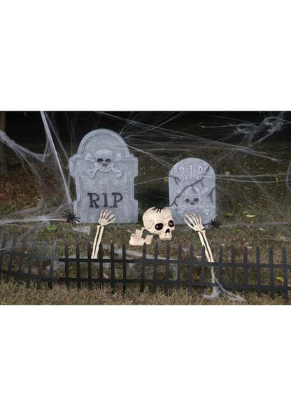 18 Piece Spooky Cemetery Halloween Decoration Kit - US 2715
