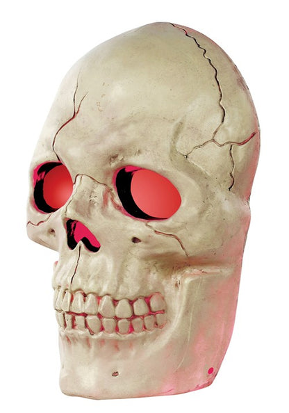 19.75-Inch Light Up and Sound Skull Halloween Decoration - US 5439