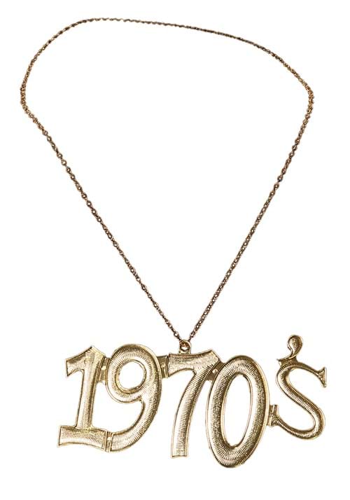 1970's Costume Gold Chain Necklace Accessory - US 1173