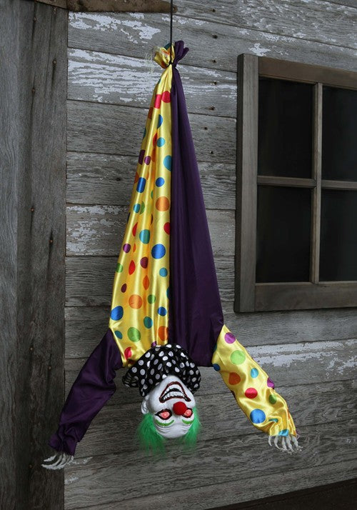 2.8FT Animated Hanging Evil Clown Decoration - US 2104