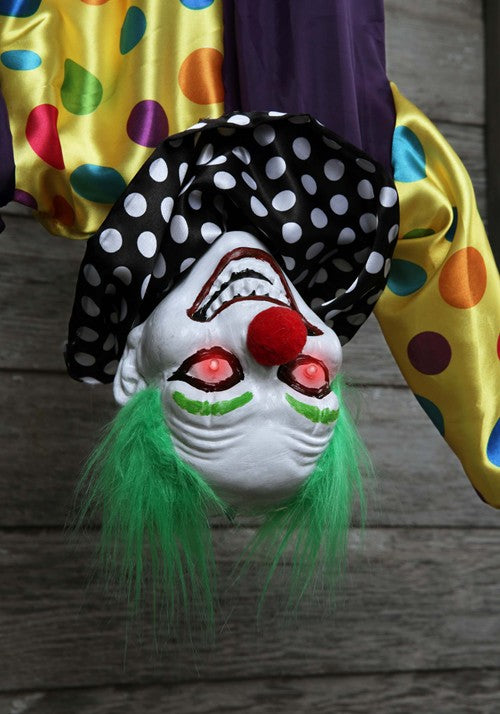 2.8FT Animated Hanging Evil Clown Decoration - US 2104