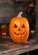20-Inch Light Up Orange Pumpkin Decoration - US 5964