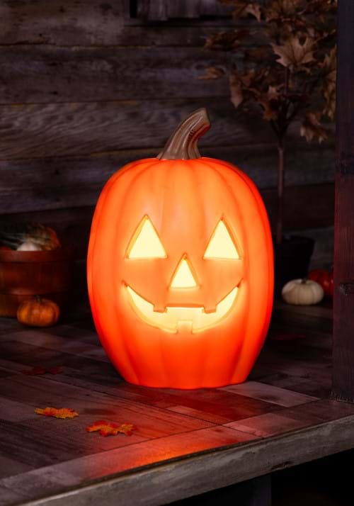20-Inch Light Up Orange Pumpkin Decoration - US 5964