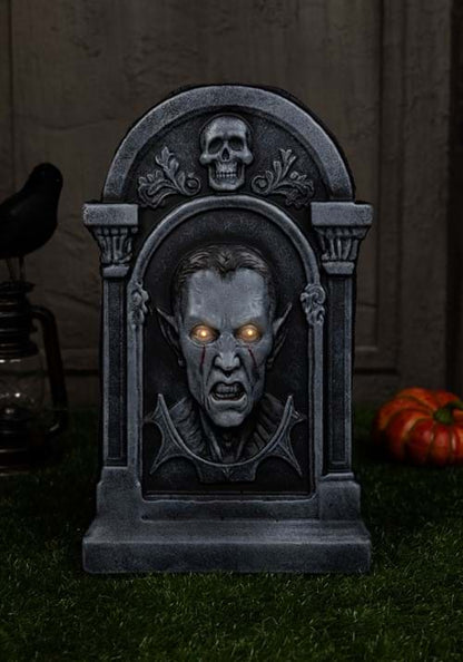 21-Inch Light Up Tombstone Decoration - US 9533