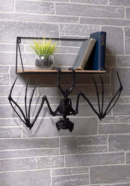 22-Inch Medium Black Bat Skeleton Prop Decoration - US 9407