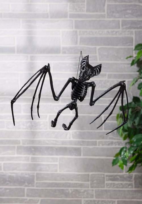 22-Inch Medium Black Bat Skeleton Prop Decoration - US 9407