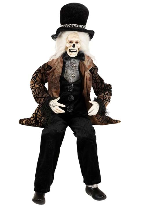 24-Inch Posable Sitting Halloween Zombie Man Decoration - US 8701