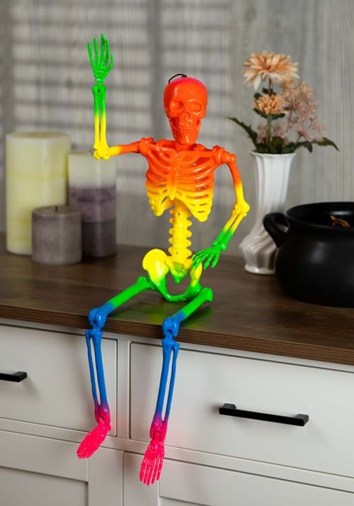 24-Inch Rainbow Skeleton Prop Decoration - US 3609