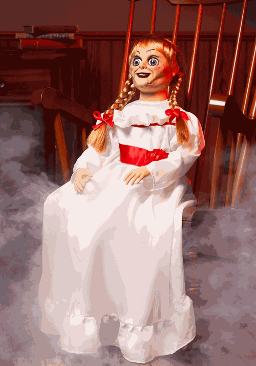 25-Inch Annabelle Doll Animatronic Halloween Decoration - US 0239