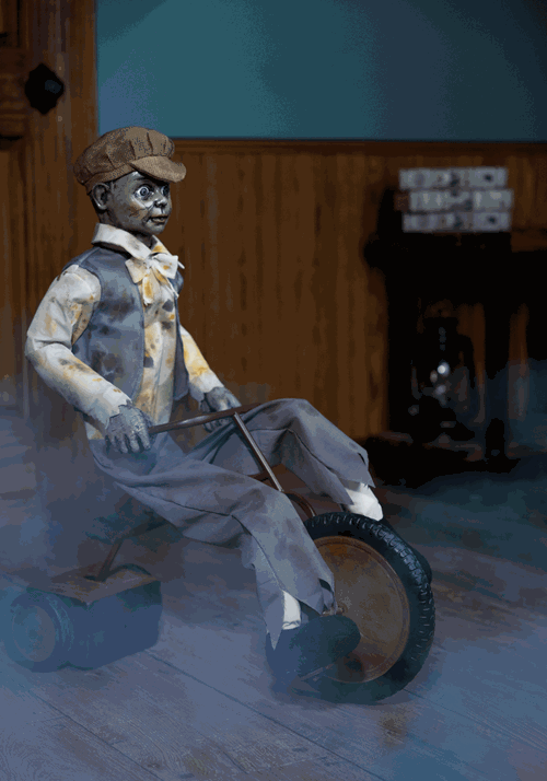 2.5FT Wheels McGee the Tricycle Doll Animatronic Decoration - US 7844