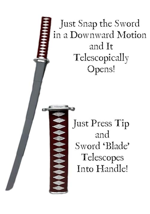 27-Inch Retractable Katana Costume Sword - US 5706