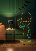 40-Inch 2D Light Up Alien Decoration - US 0228