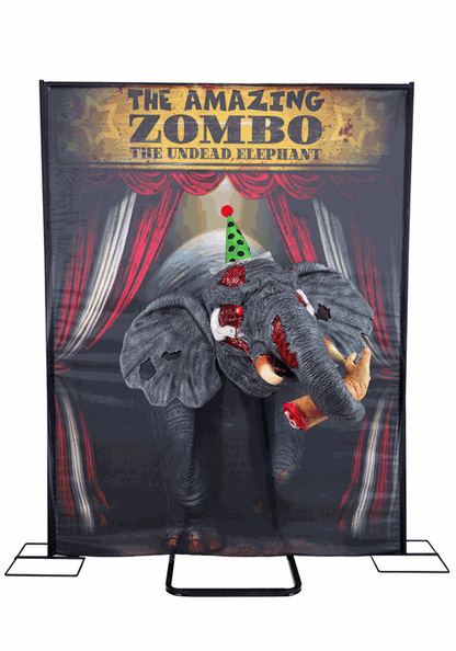3FT Zombo the Undead Elephant Actor-matronic Decoration - Brick Thunder - US 2056