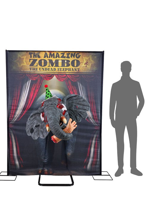 3FT Zombo the Undead Elephant Actor-matronic Decoration - Brick Thunder - US 2056