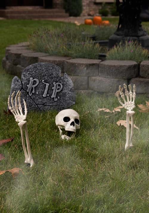 3 Piece Buried Alive Skeleton Halloween Decoration Kit - US 2009
