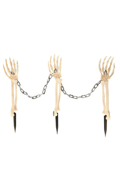 3 Skeleton Arms with 1 Chain Halloween Decoration - US 1389