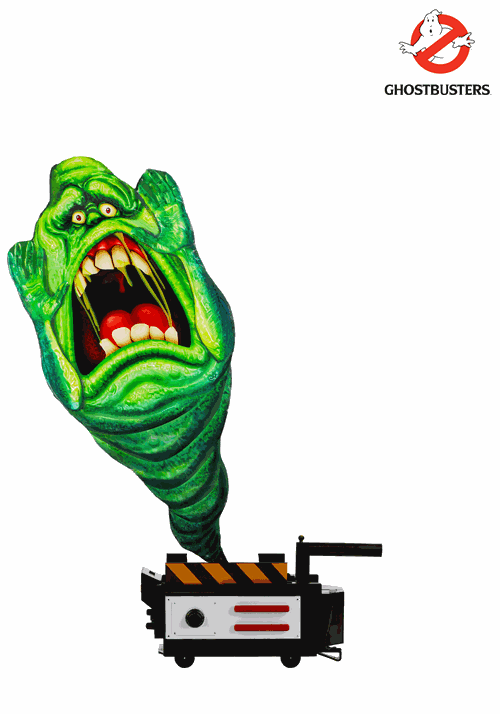 2.6FT Ghostbusters Animatronic Ghost Trap Slimer Decoration - US 3697