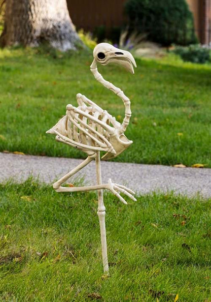34-Inch Flamingo Skeleton Prop Decoration - US 0364