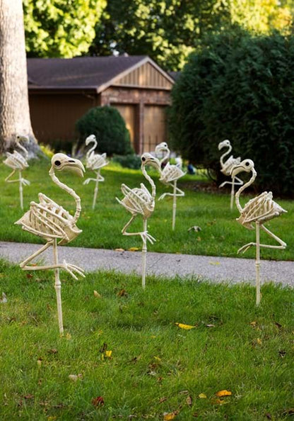 34-Inch Flamingo Skeleton Prop Decoration - US 0364