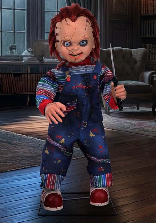 3.5FT Universal Animated LED Scarred Chucky Decoration - US 8487