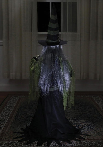 3FT Animated Fortune Teller Witch Halloween Decoration - US 3973
