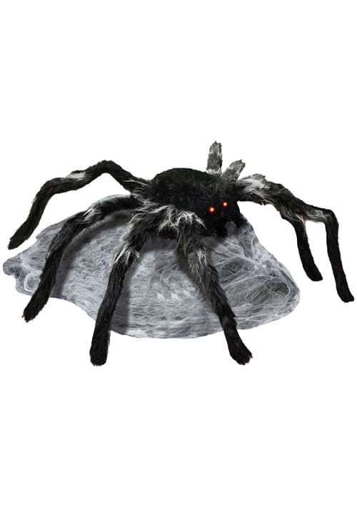 36-Inch Jumping Black Spider Animatronic Decoration - US 8843