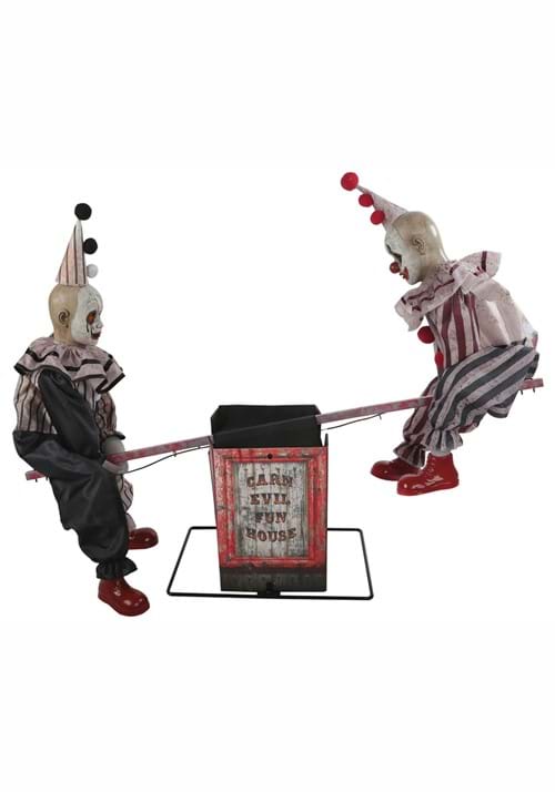 36-Inch See Saw Clowns Animated Decoration - US 0146
