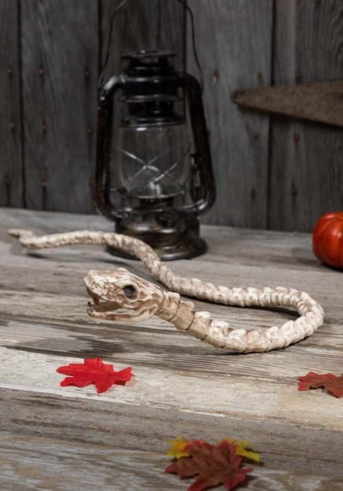 39-Inch Slithering Snake Skeleton Halloween Decoration - US 8057