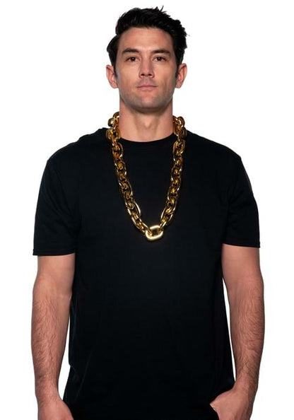 3cm Thick Gold Costume Chain Accessory - US 9446