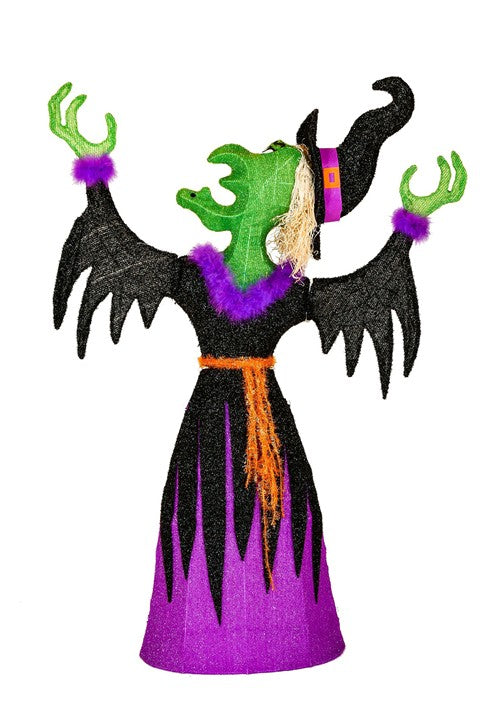47-Inch 3D Light Up Witch Decoration - US 2058