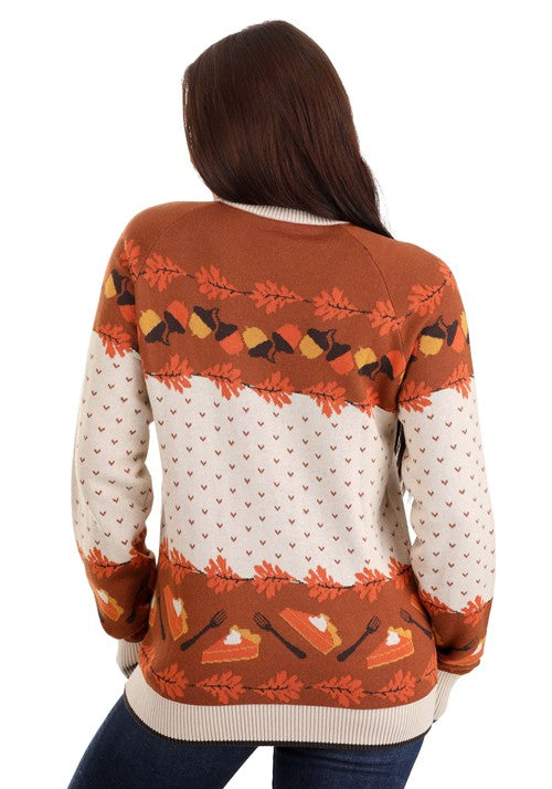 3D Turkey Adult Ugly Holiday Sweater - US 9849