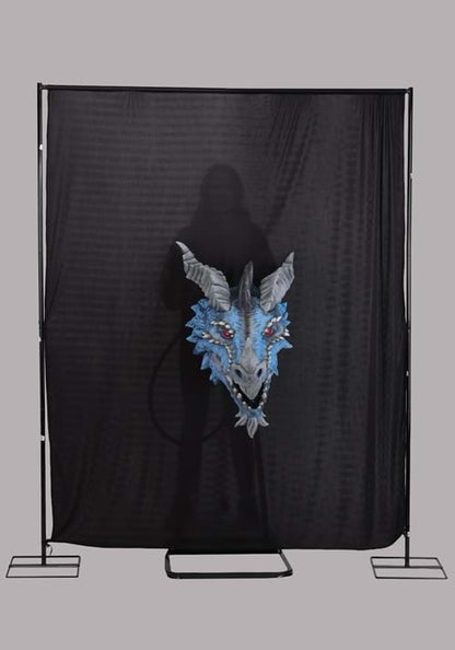 3FT Blue Dragon's Head Actor-matronic Decoration - US 5315