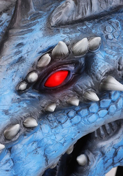 3FT Blue Dragon's Head Actor-matronic Decoration - US 5315
