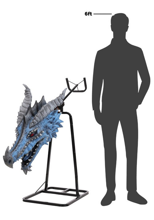 3FT Blue Dragon's Head Actor-matronic Decoration - US 5315