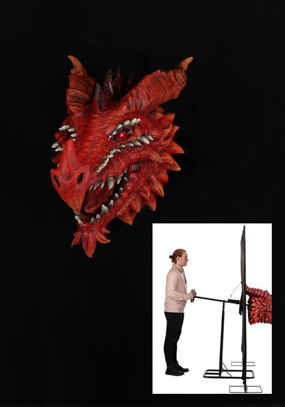 3FT Dire Dragon's Head Actor-matronic - Brick Thunder - US 7450