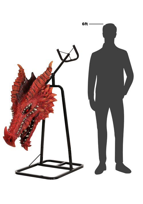 3FT Dire Dragon's Head Actor-matronic - Brick Thunder - US 7450