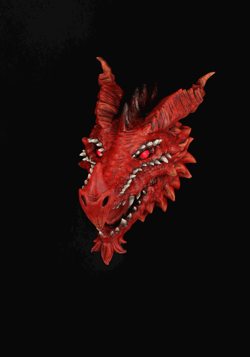 3FT Dire Dragon's Head Actor-matronic - Brick Thunder - US 7450