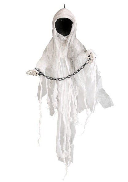 3FT Hanging Faceless Ghost Animatronic Decoration - US 2595