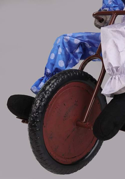 3FT Tricycle Doll Animatronic Decoration - US 6077