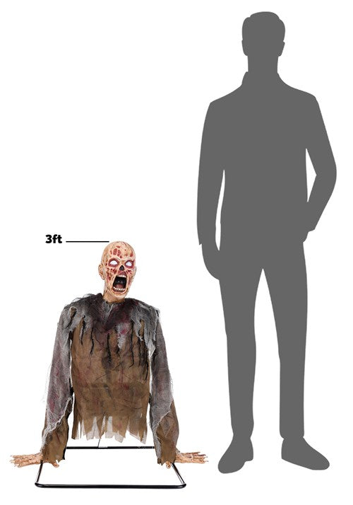 3FT Twitching Zombie Animatronic Decoration - US 7362