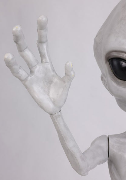 4.5FT Little Grey Man Alien Animatronic Decoration - US 5219