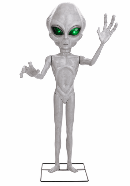 4.5FT Little Grey Man Alien Animatronic Decoration - US 5219
