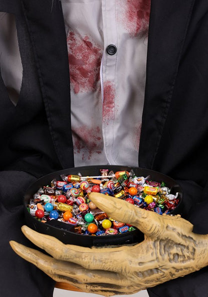4.8FT Grabby Gutfried the Seated Zombie Animatronic Decoration - US 9258