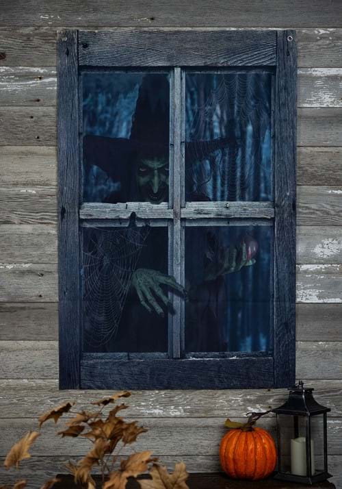 47-Inch Witch Outside the Window Printed Curtain Decoration - US 2099