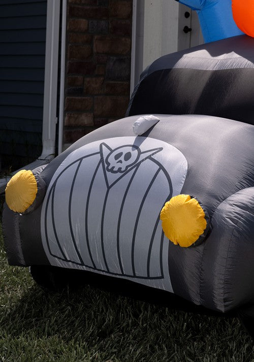 4FT Spooky Hearse Inflatable Halloween Decoration - US 8999